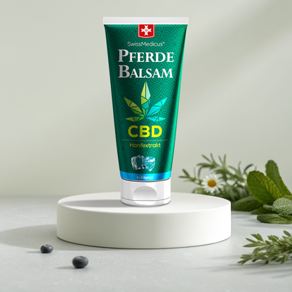 Bálsamo de cavalo com CBD refrescante