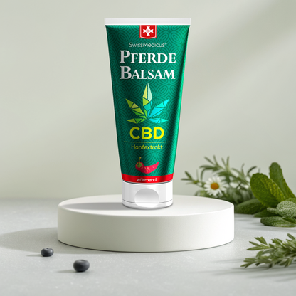 Bálsamo de cavalo com CBD quente