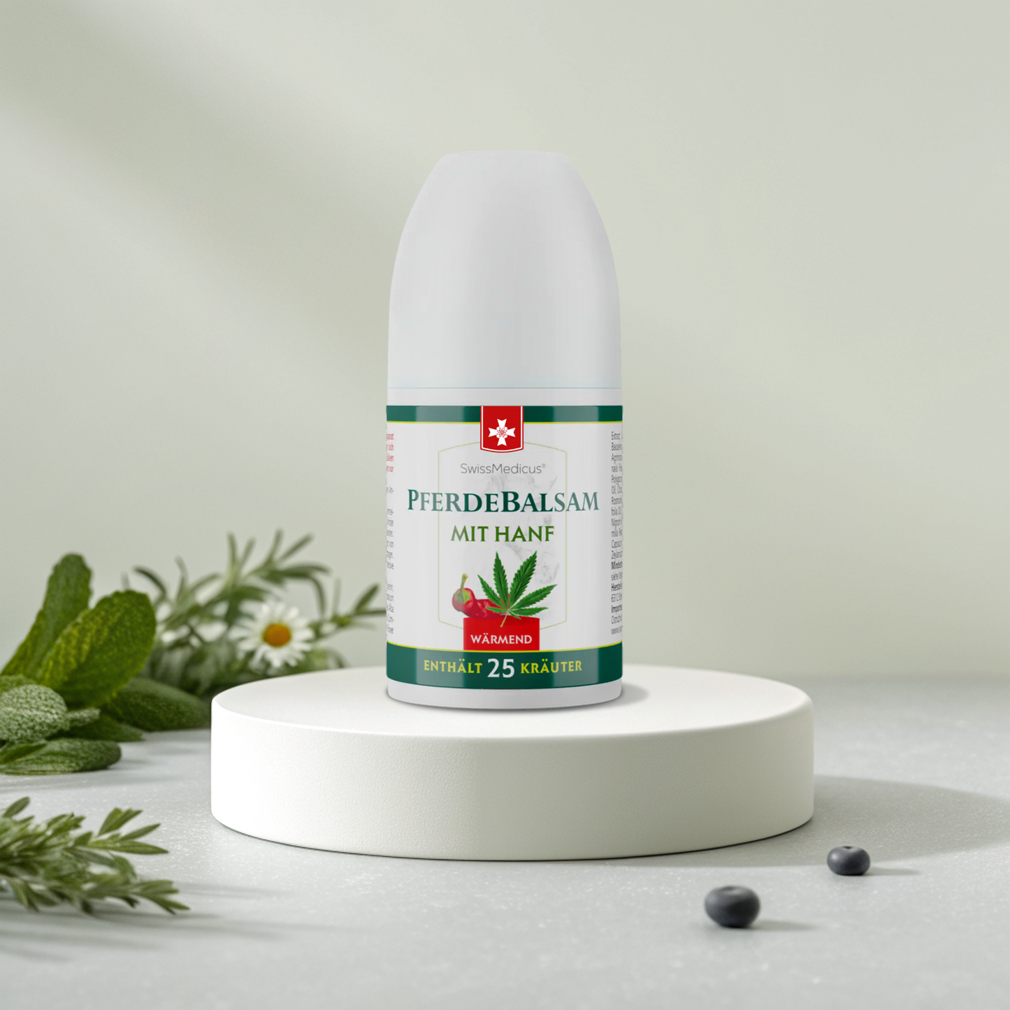 Pomada para cavalos com cânhamo quente ROLL-ON