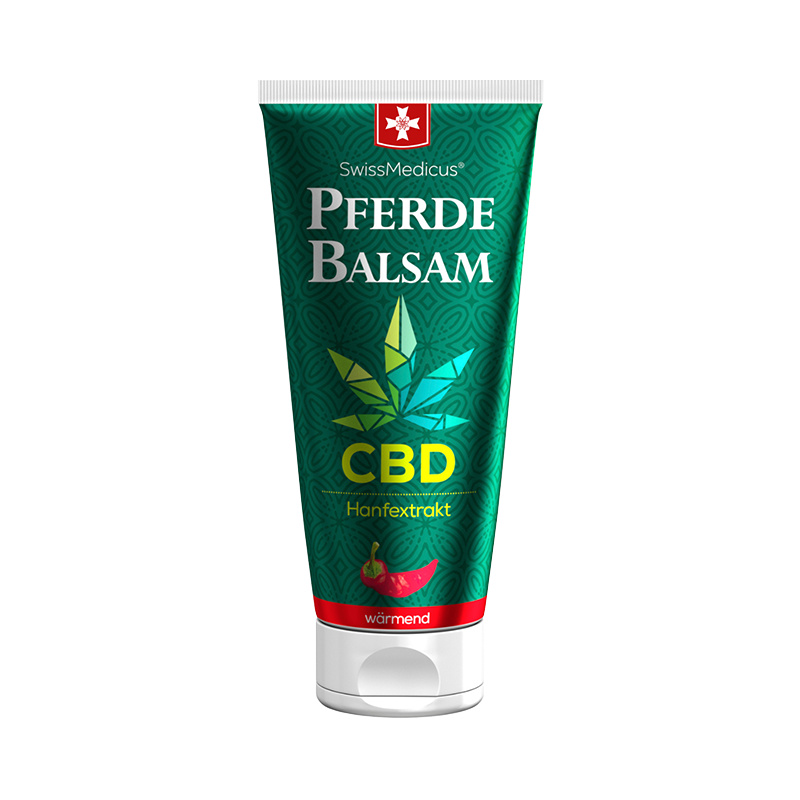 Bálsamo de cavalo com CBD quente