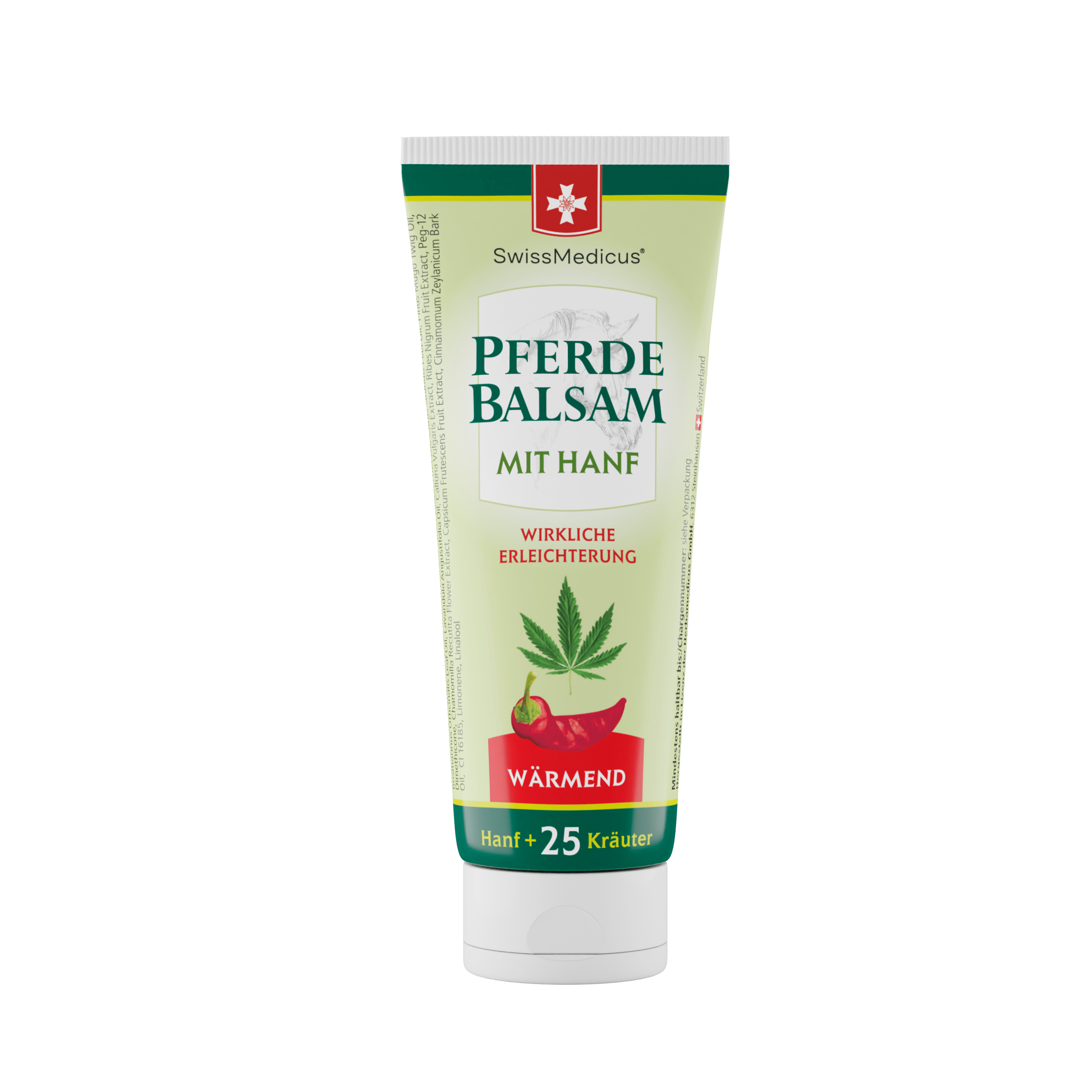 Pomada para cavalos com cânhamo quente 75 ml