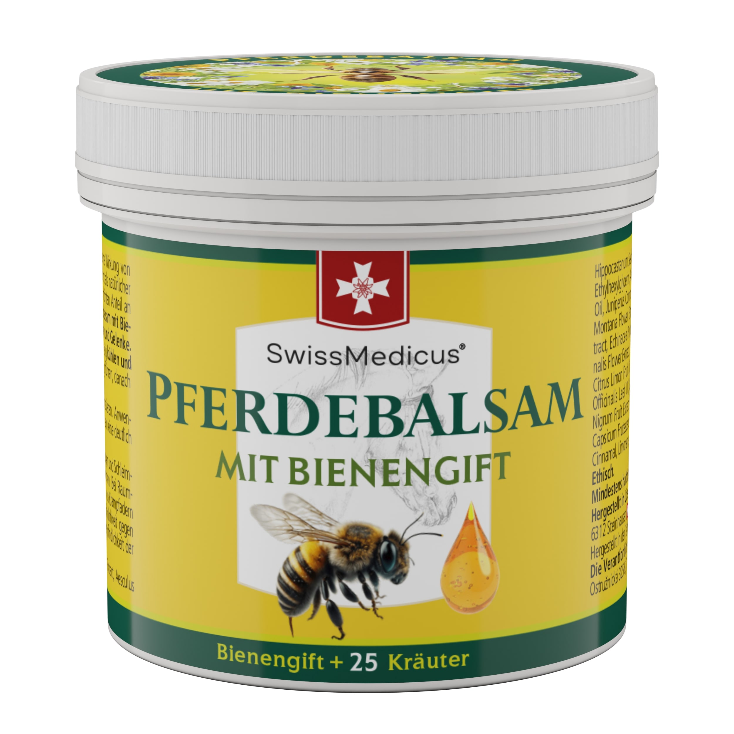 Pomada para cavalos com veneno de abelha 150 ml